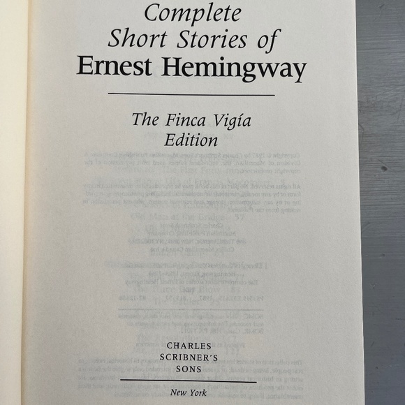 The Complete Short Stories of Ernest Hemingway, hard-cover, 1987 - Picture 5 of 14